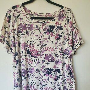 24/7 FLORAL CLARA TEE (NWT)